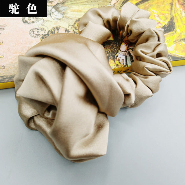 Pure Silk Rose Scrunchies