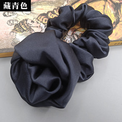 Pure Silk Rose Scrunchies