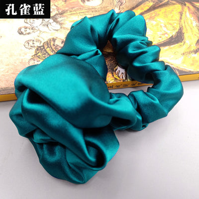 Pure Silk Rose Scrunchies