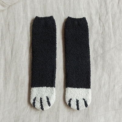 Women Cat Paw Cotton Socks