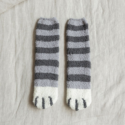 Women Cat Paw Cotton Socks