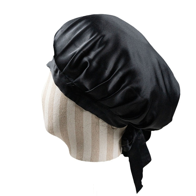 Pure Silk Bonnet with Tie